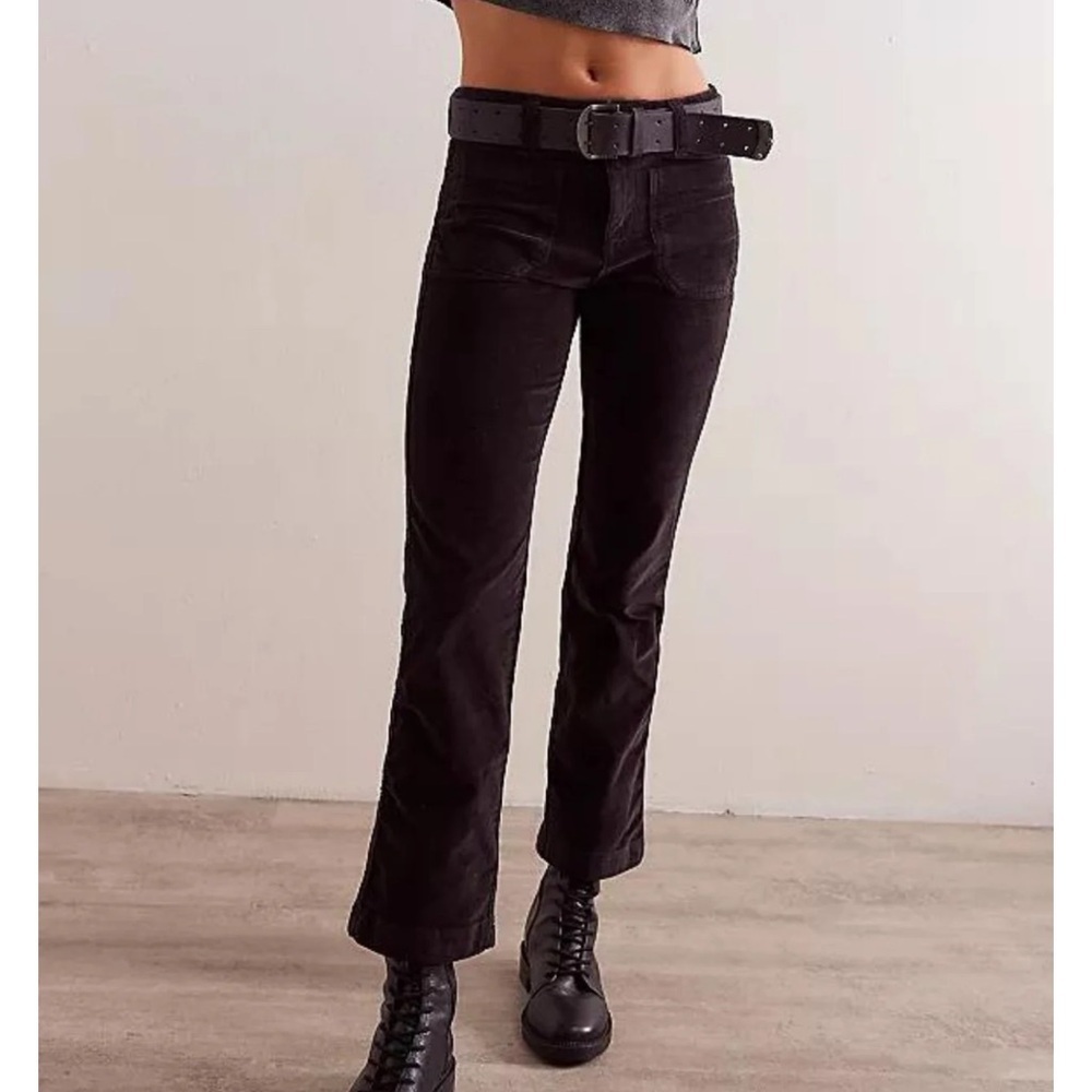 Free People Black Flare Pants